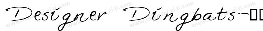 Designer Dingbats字体转换